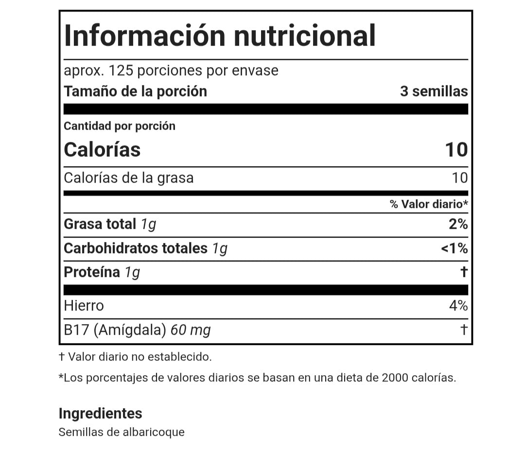 RAW APRICOT SEED 16 onz.