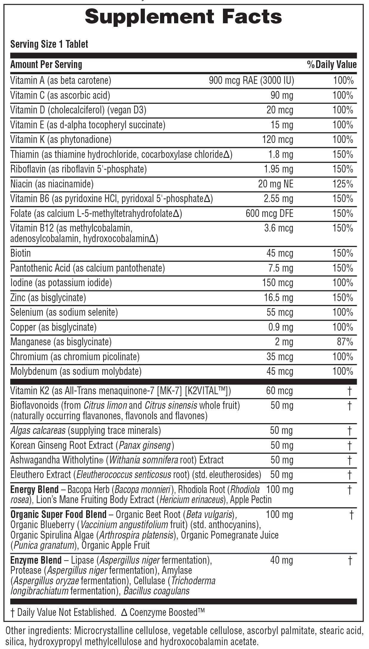 Su viaje ™ Mens Multivitamin
60 Unidades
