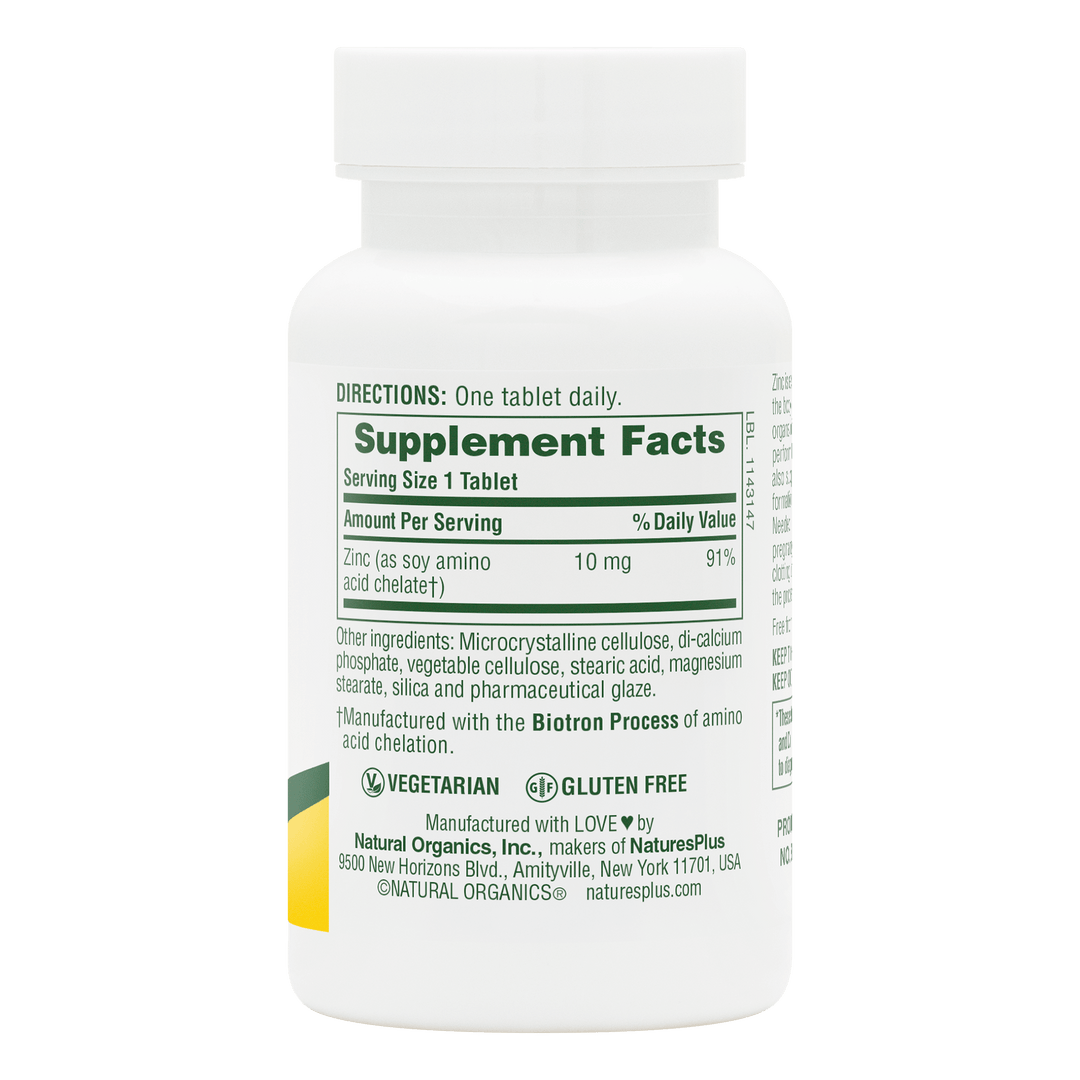 COMPRIMIDOS DE ZINC 10 Mg.