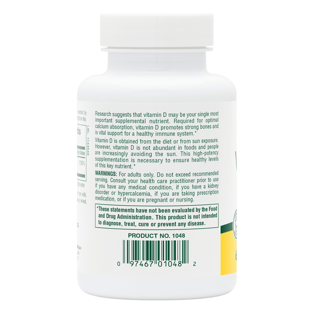 Cápsulas blandas de vitamina D3 de 10 000 UI
60 unidades