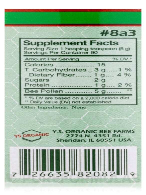 FRESH BEE POLLEN 16 onz.