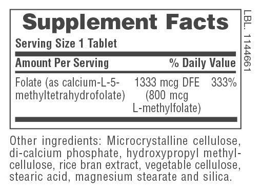 Comprimidos de ácido fólico de 800 mcg
90 unidades