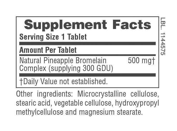 Comprimidos de bromelina de 500 mg
60 unidades